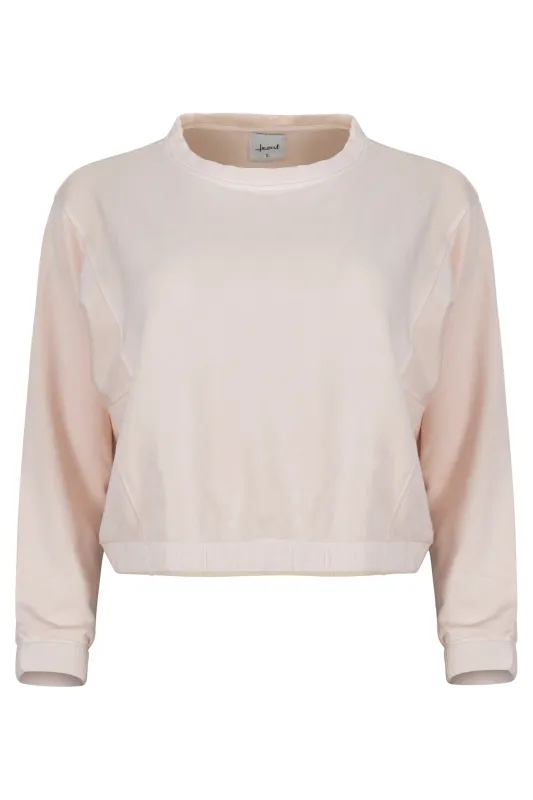 Ivy Boxy Cropped Modal Pullover - Rose Quartz sold by Lezat