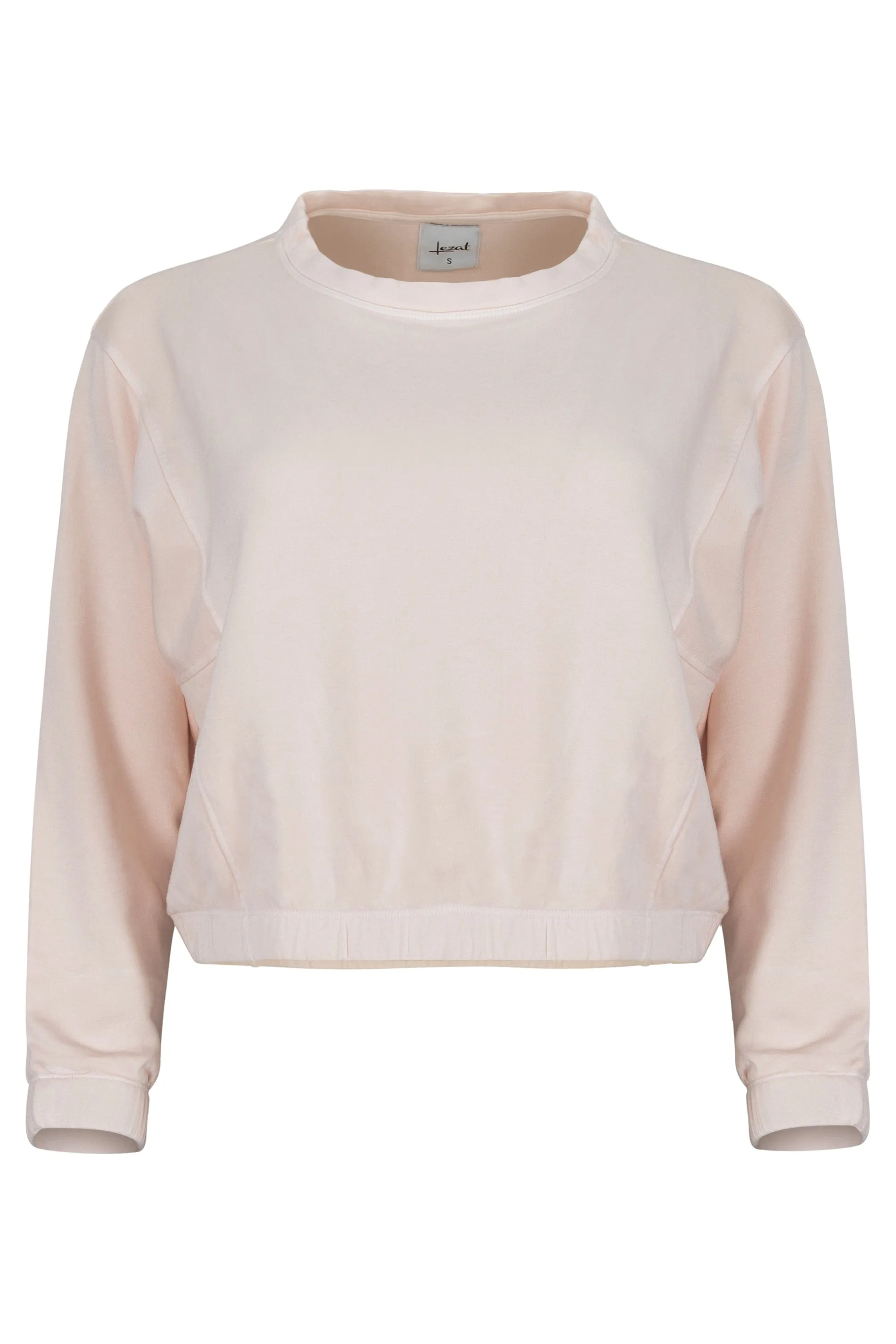 Ivy Boxy Cropped Modal Pullover - Rose Quartz sold by Lezat