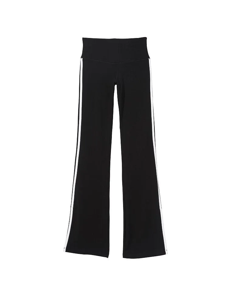 Ella Organic Cotton High-Rise Flare Stripe Leggings sold by Lezat