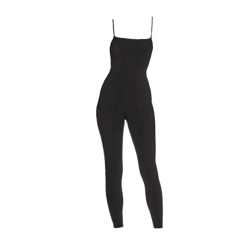Lorna Criss-Cross Organic Cotton Jumpsuit sold by Lezat