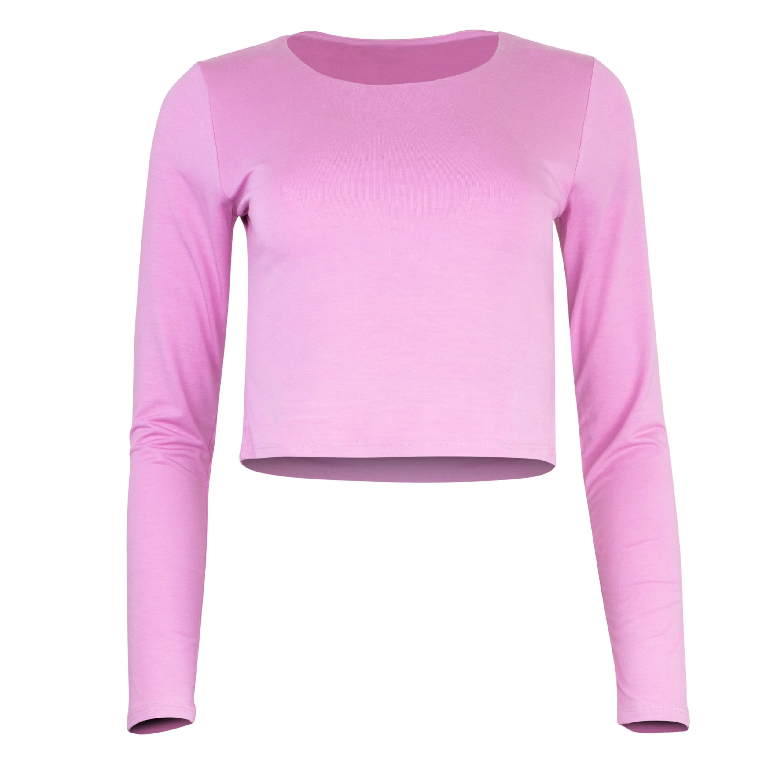 Runa Modal Long Sleeve Cropped Top - Orchid sold by Lezat