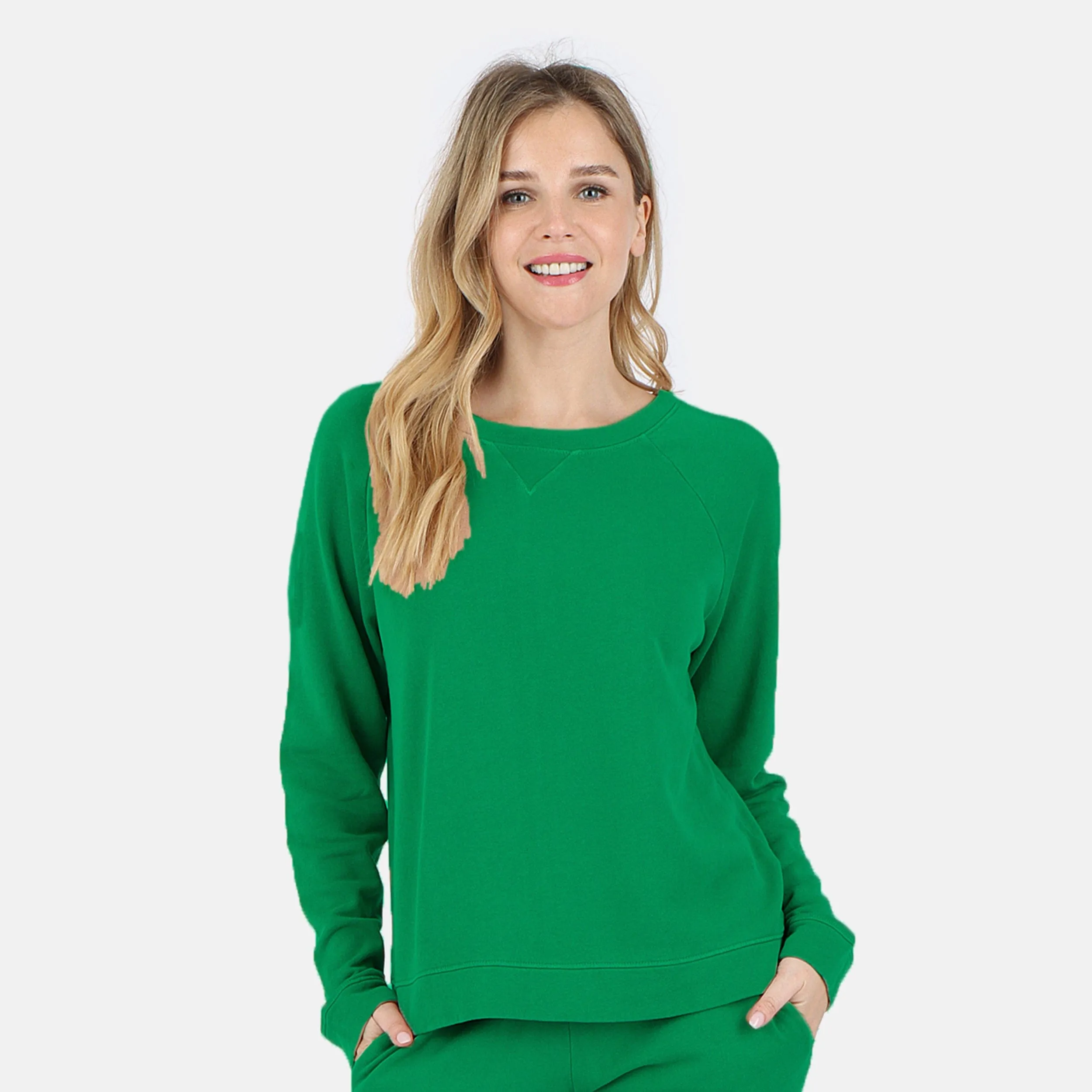 Melody Everyday Organic Cotton Pullover Sweatshirt - Tennis sold by Lezat product image thumbnail 2
