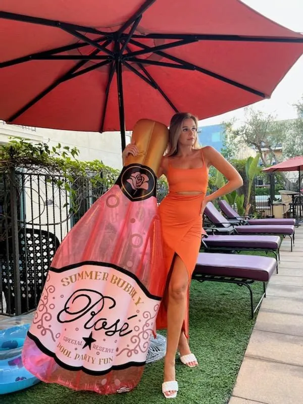 Selena Modal Cutout Slit Dress - Glow sold by Lezat product image thumbnail 5