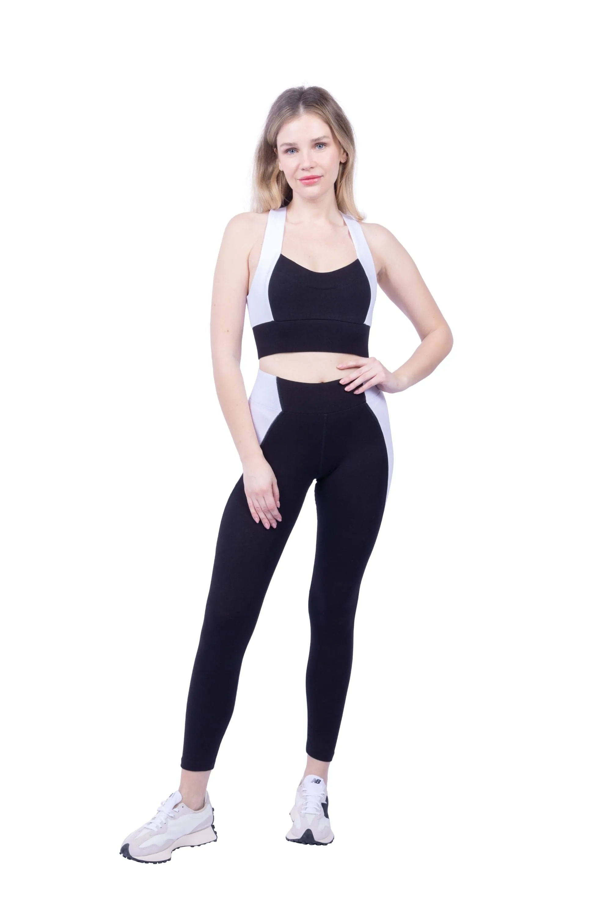 Neda Colorblock Organic Cotton High Waisted Legging sold by Lezat product image thumbnail 2