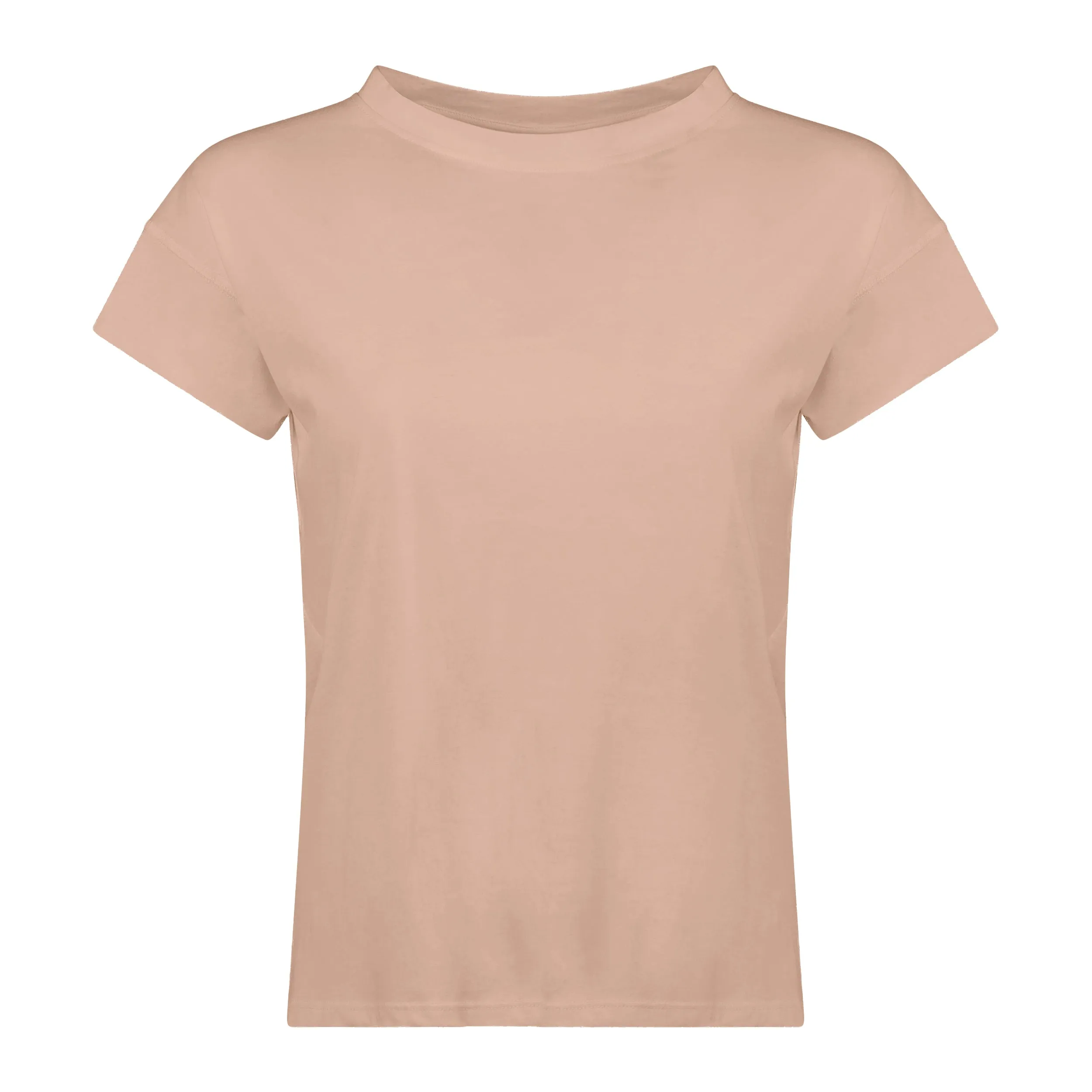 Tessa Organic Cotton Tee - Camel sold by Lezat