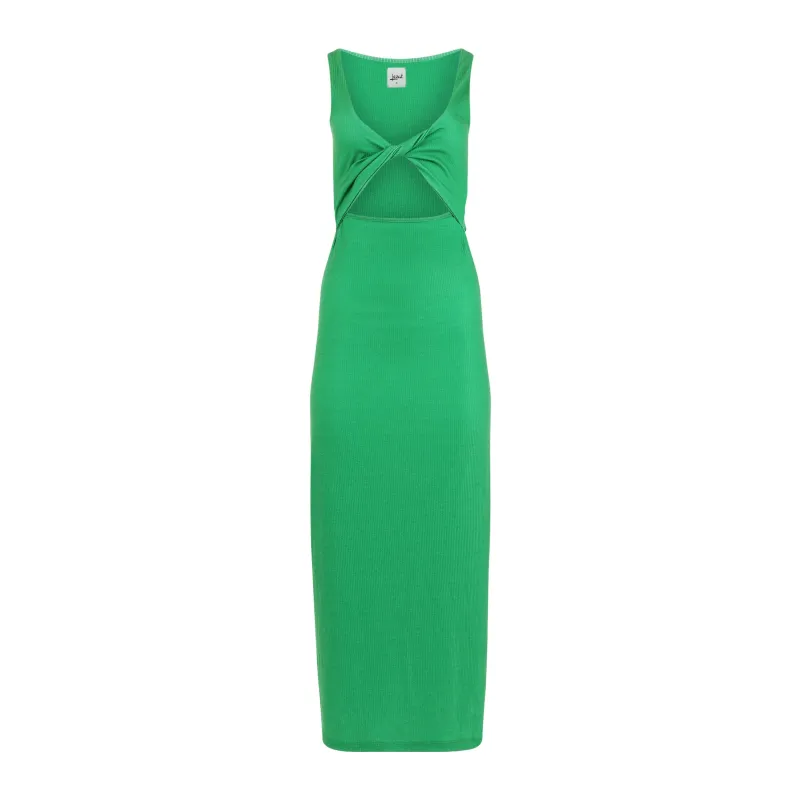 Krista Twist Dress - Kelly Green sold by Lezat