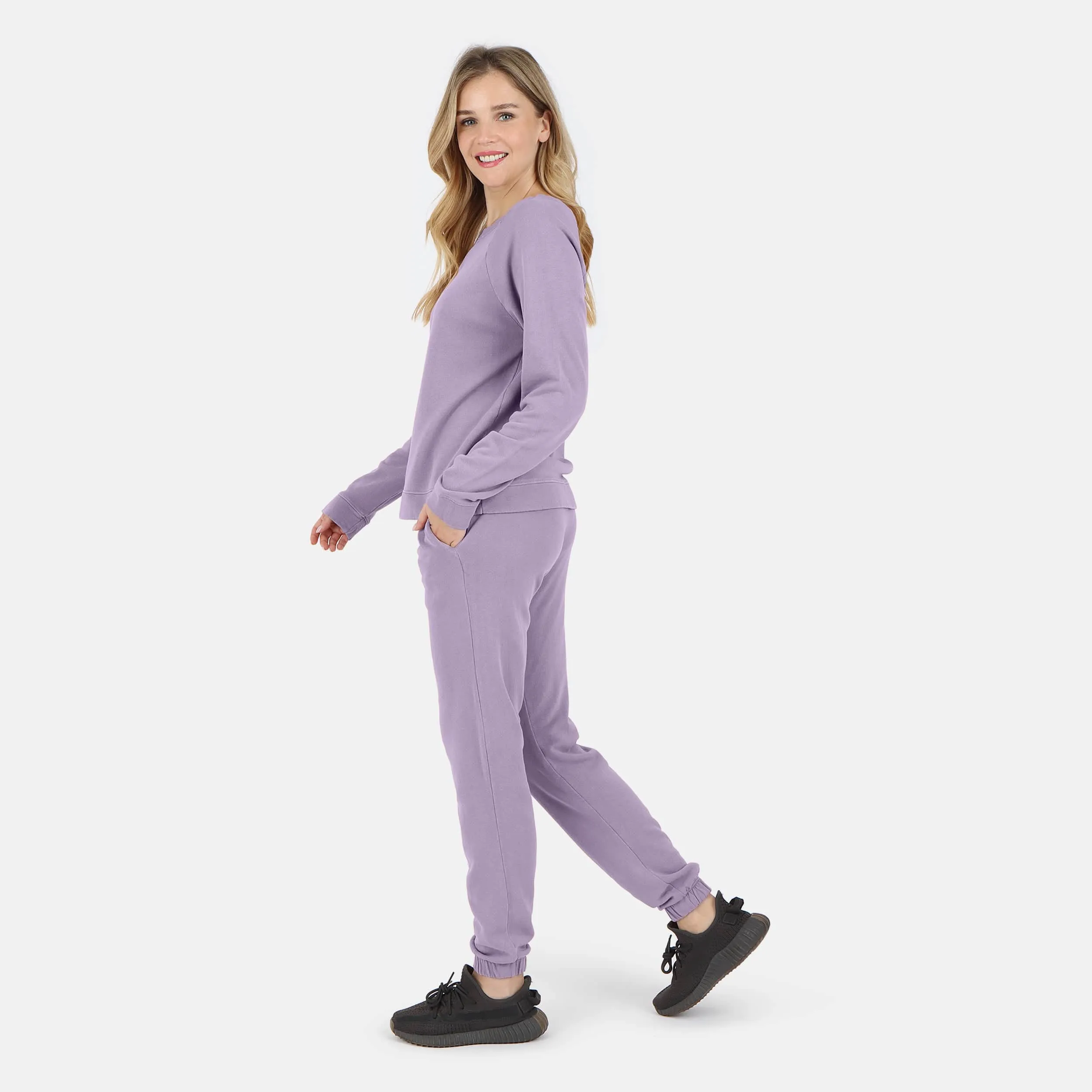 Melody Everyday Organic Cotton Pullover Sweatshirt - Lavender sold by Lezat product image thumbnail 4