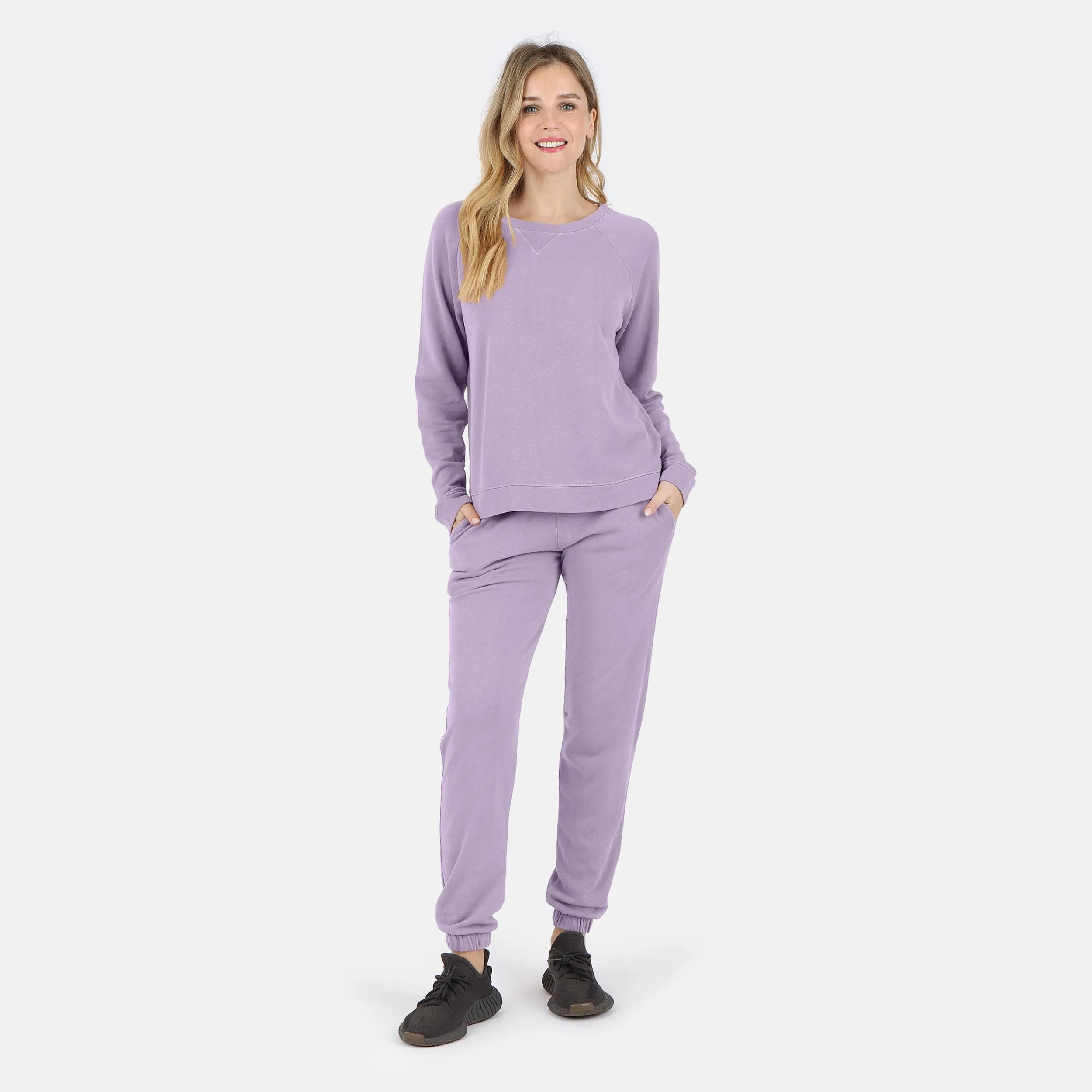 Melody Everyday Organic Cotton Pullover Sweatshirt - Lavender sold by Lezat product image thumbnail 3