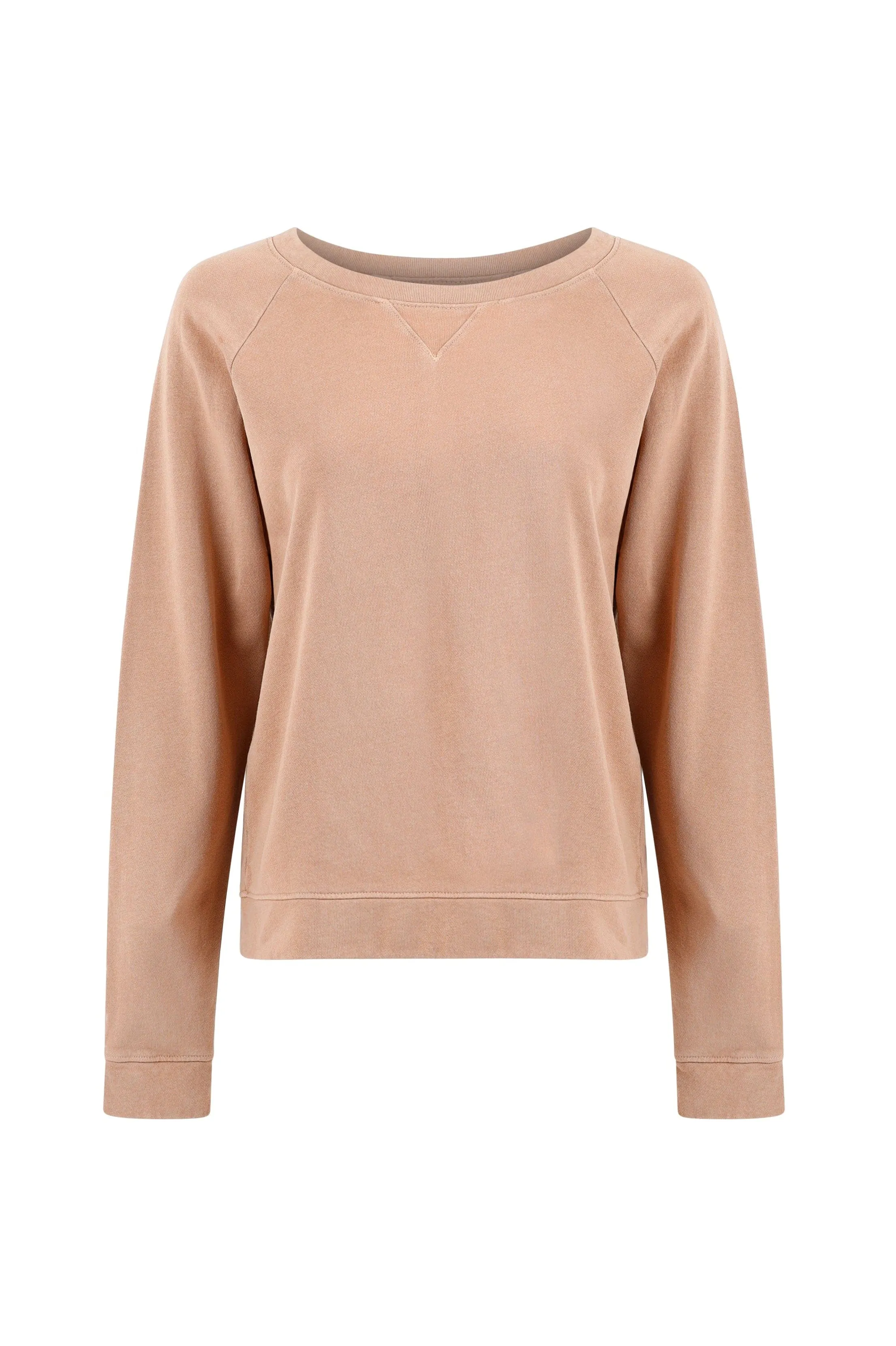 Melody Everyday Organic Cotton Pullover Sweatshirt - Camel sold by Lezat