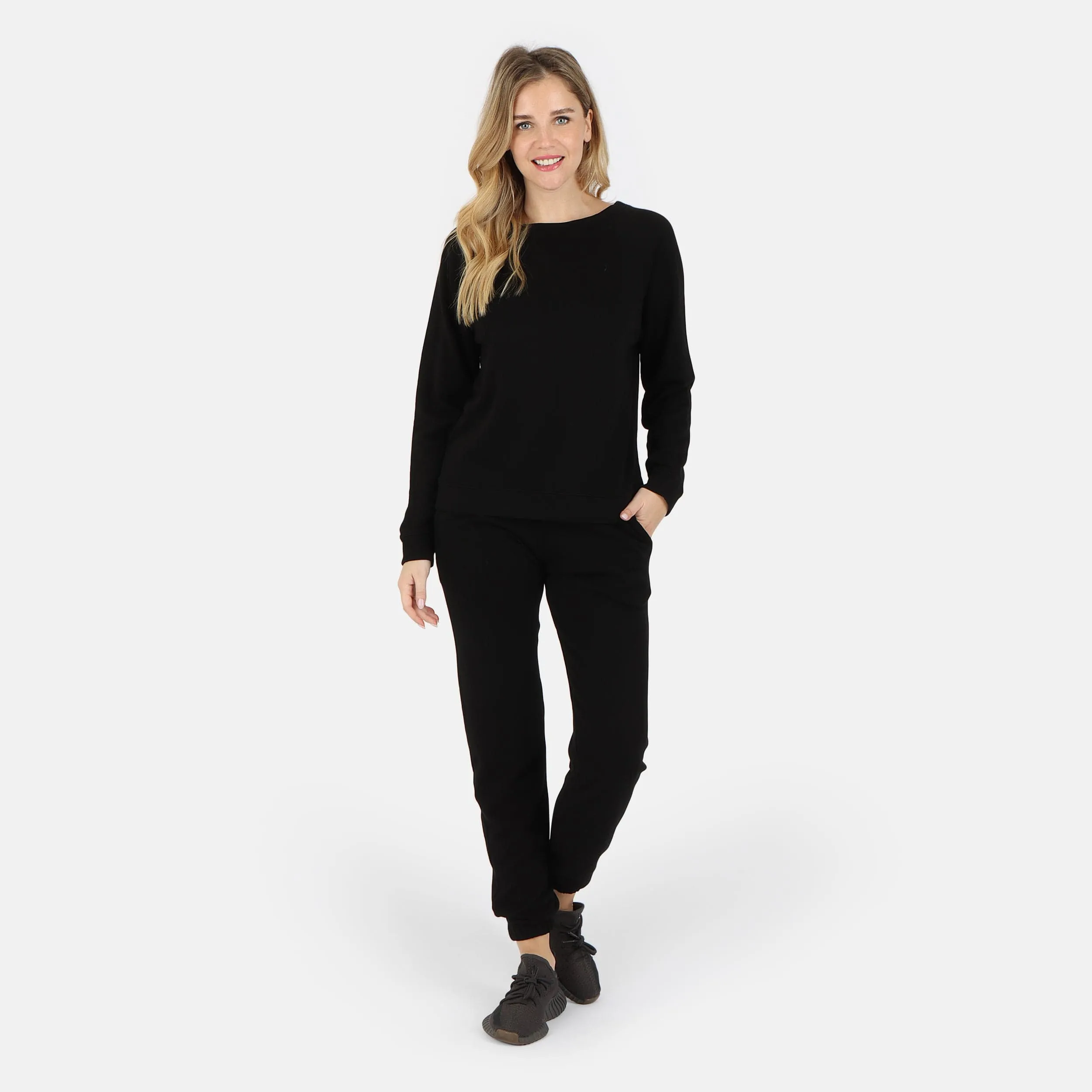 Melody Everyday Organic Cotton Pullover Sweatshirt - Black sold by Lezat product image thumbnail 3
