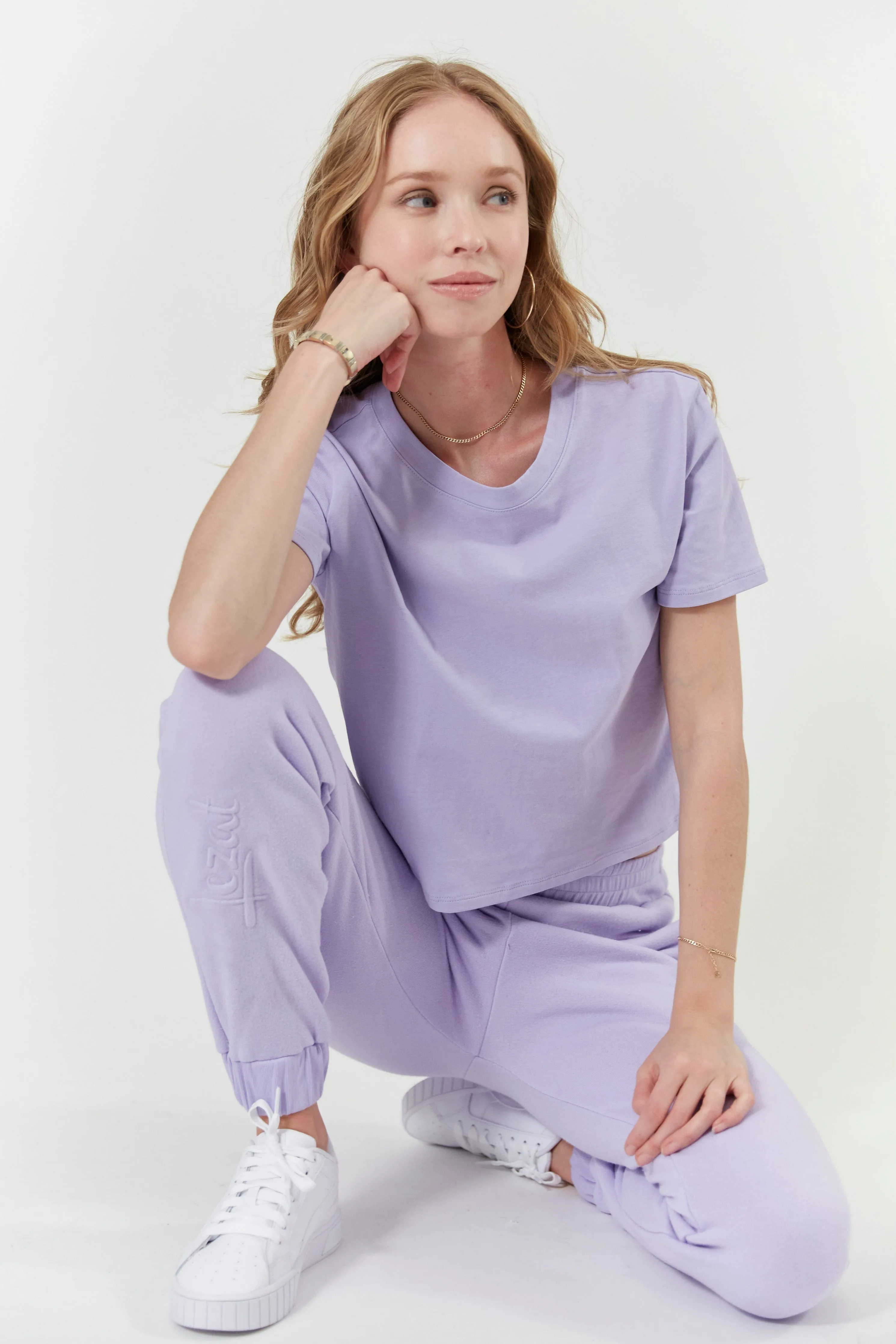 Melody Everyday Organic Cotton Tee - Lavender sold by Lezat product image thumbnail 2