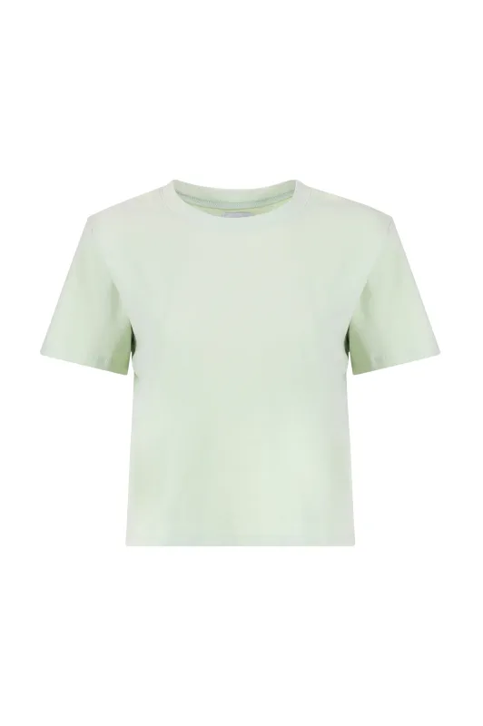 Melody Organic Cotton Short Sleeve Tee - Matcha sold by Lezat