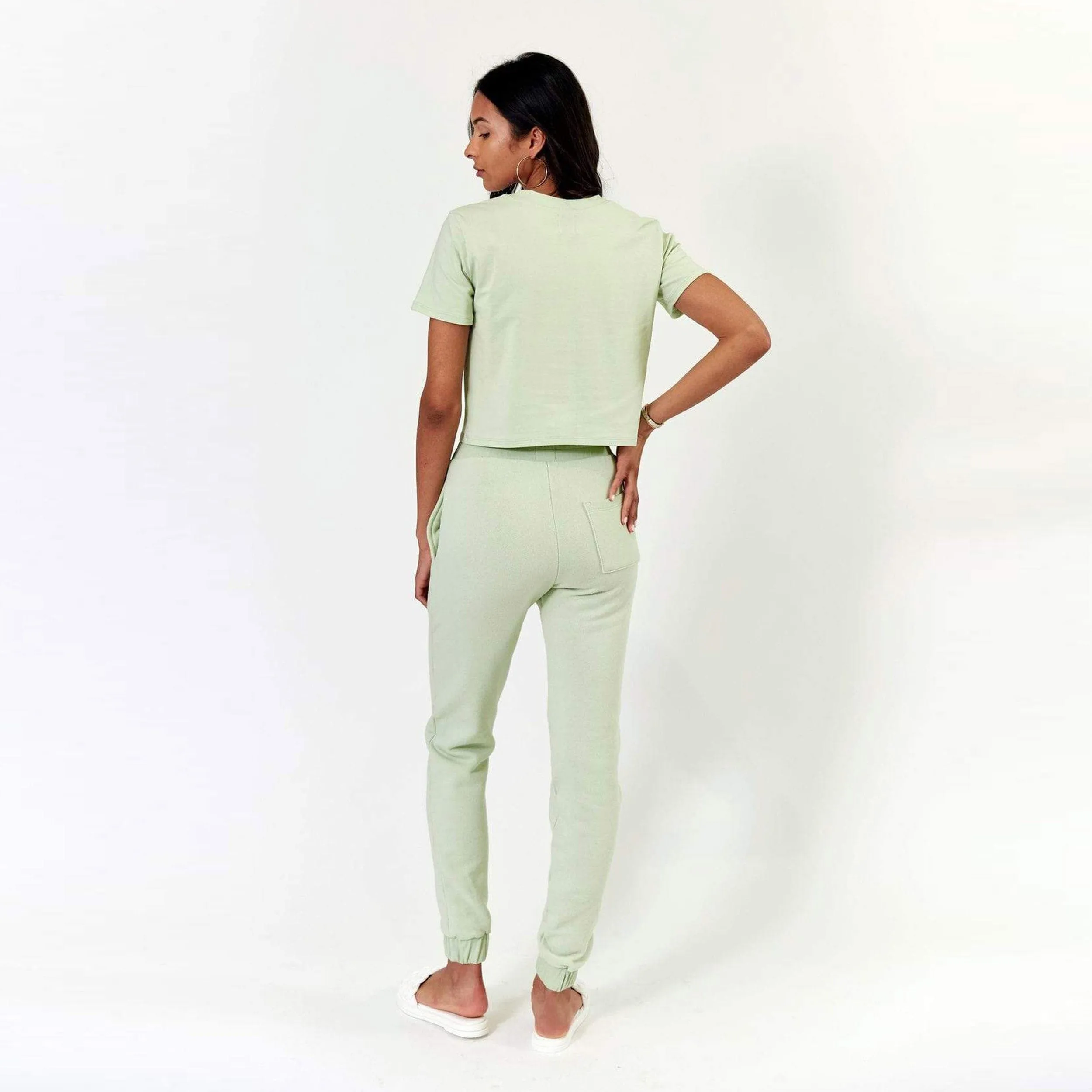 Melody Organic Cotton Short Sleeve Tee - Matcha sold by Lezat product image thumbnail 5