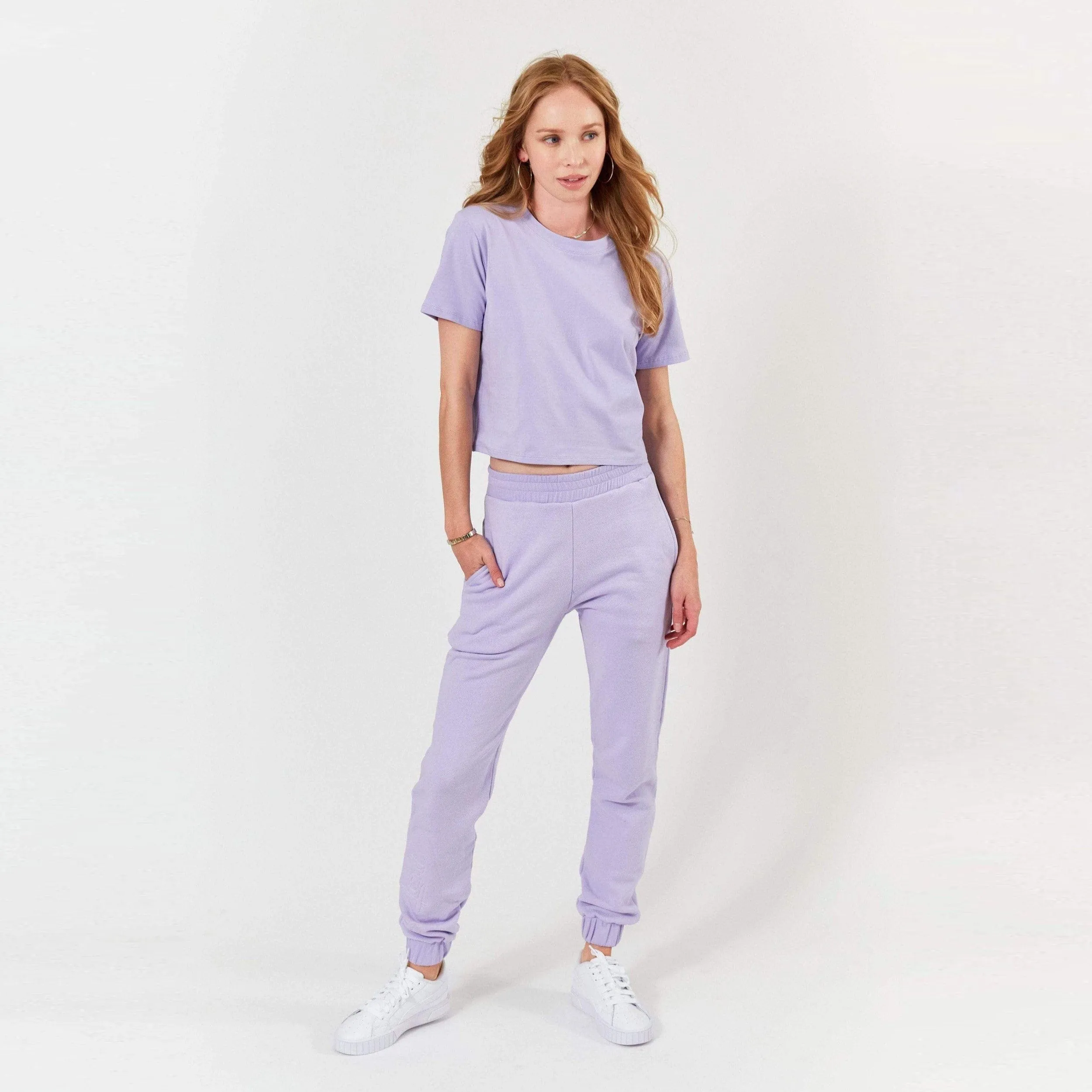 Melody Organic Cotton Short Sleeve Tee - Lavender sold by Lezat product image thumbnail 4