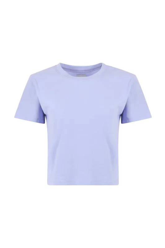 Melody Organic Cotton Short Sleeve Tee - Lavender sold by Lezat