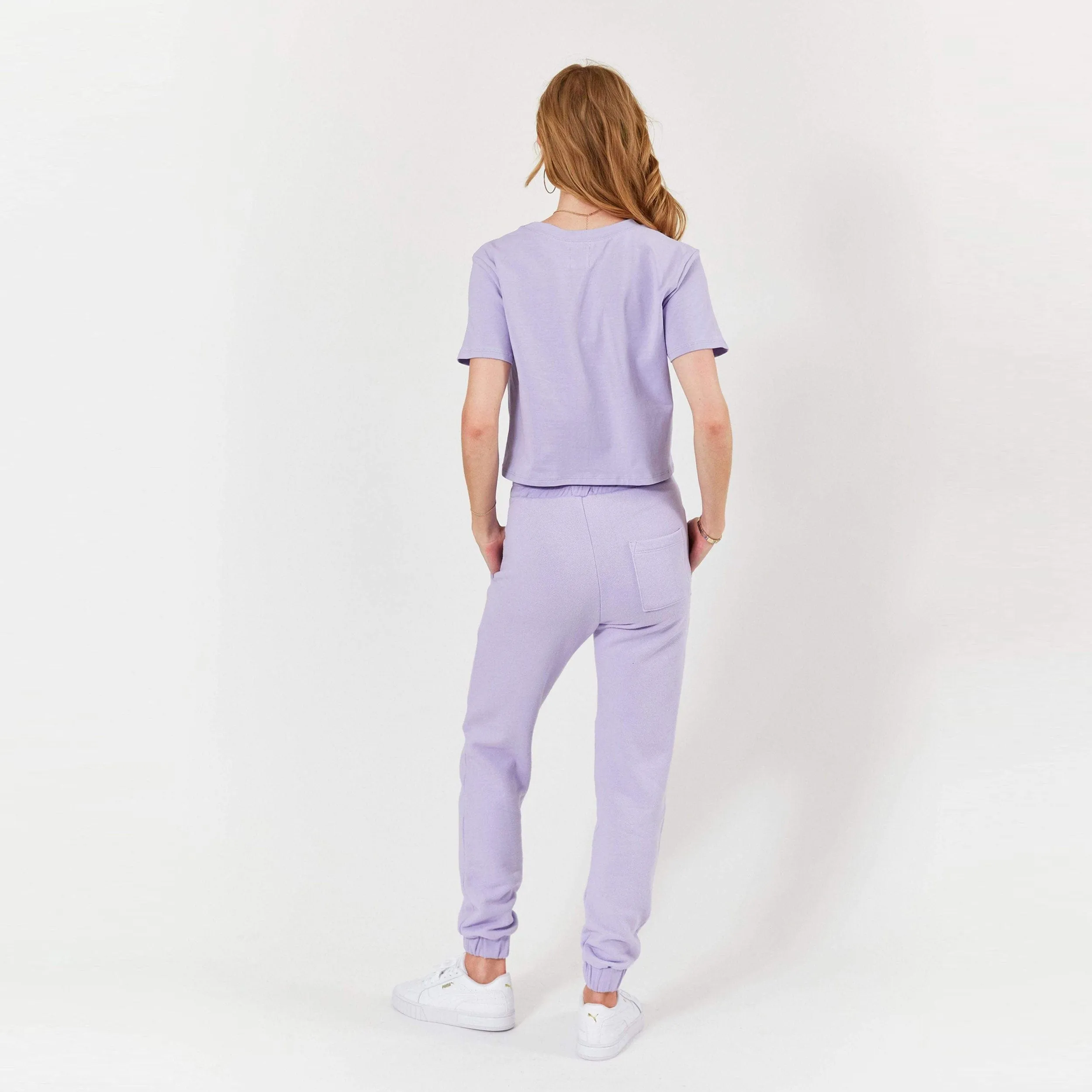 Melody Organic Cotton Short Sleeve Tee - Lavender sold by Lezat product image thumbnail 5