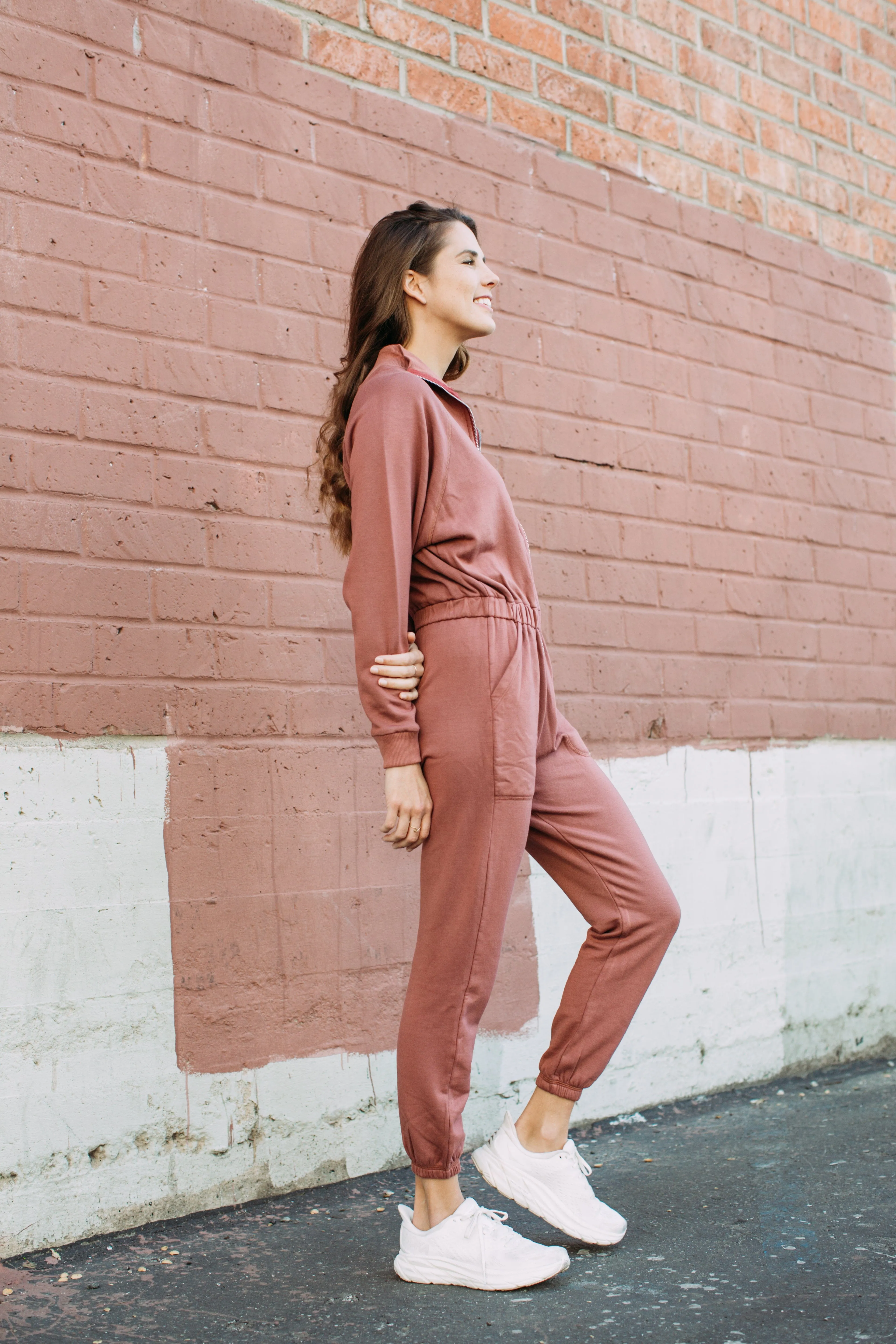 Restore Soft Terry Jumpsuit - Marsala sold by Lezat product image thumbnail 3