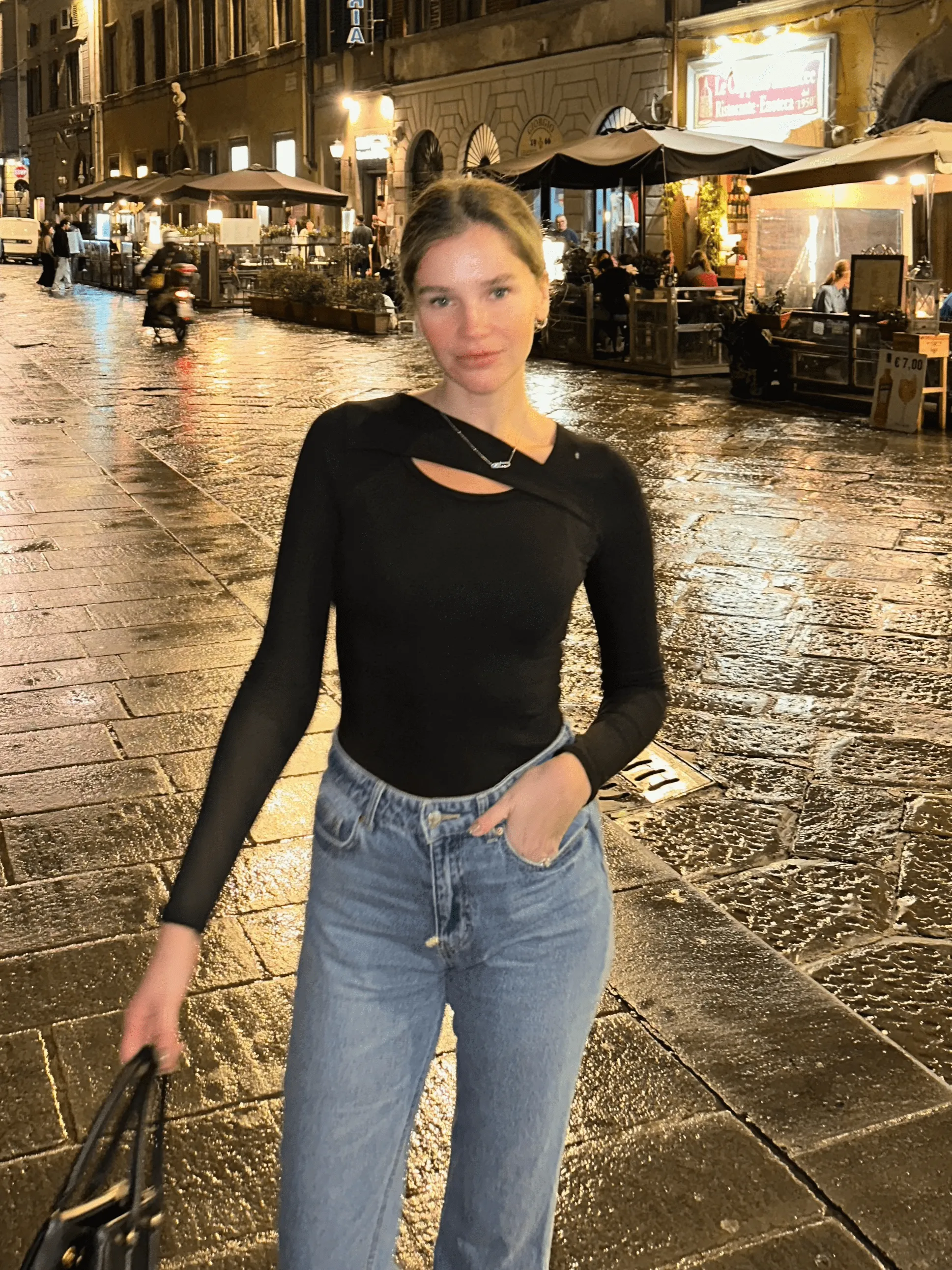 Paige Cotton Long Sleeve Cutout Top sold by Lezat product image thumbnail 3