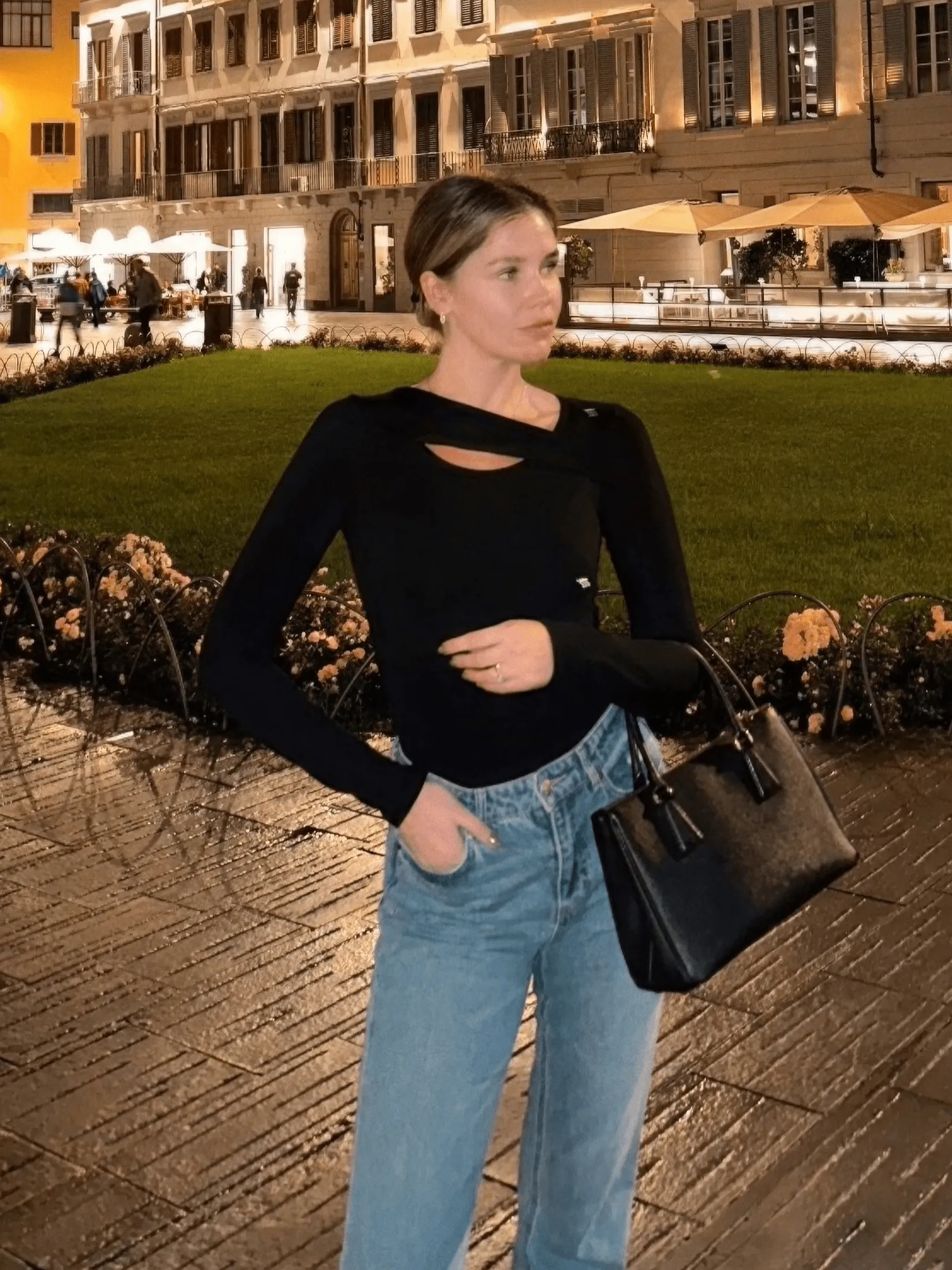 Paige Cotton Long Sleeve Cutout Top sold by Lezat product image thumbnail 5