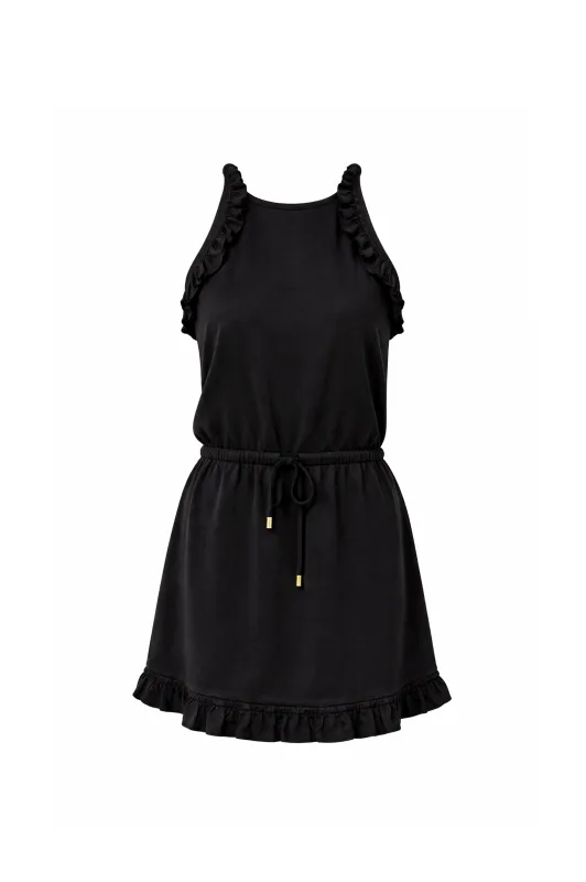 Bella Organic Cotton Ruffle Dress made by Lezat