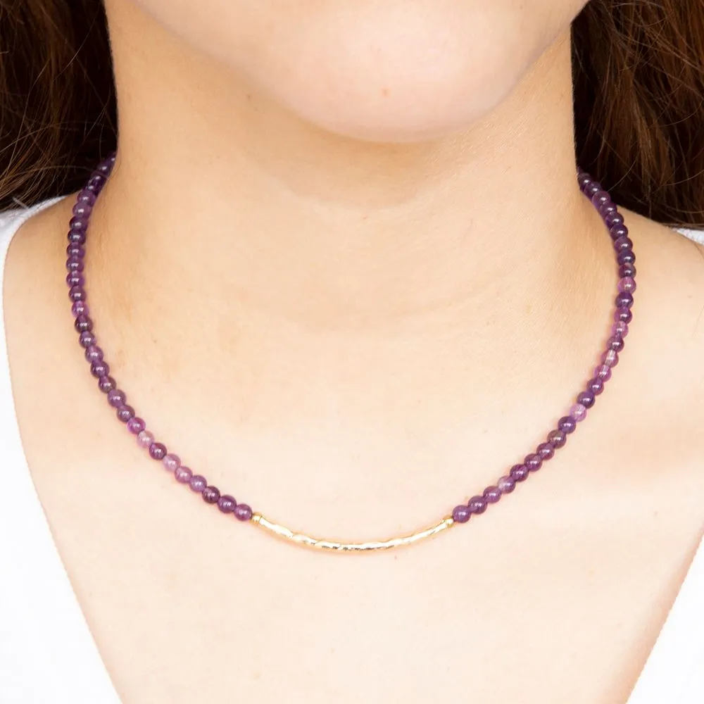 Little Bit Purple Amethyst Necklace sold by Barse product image thumbnail 2