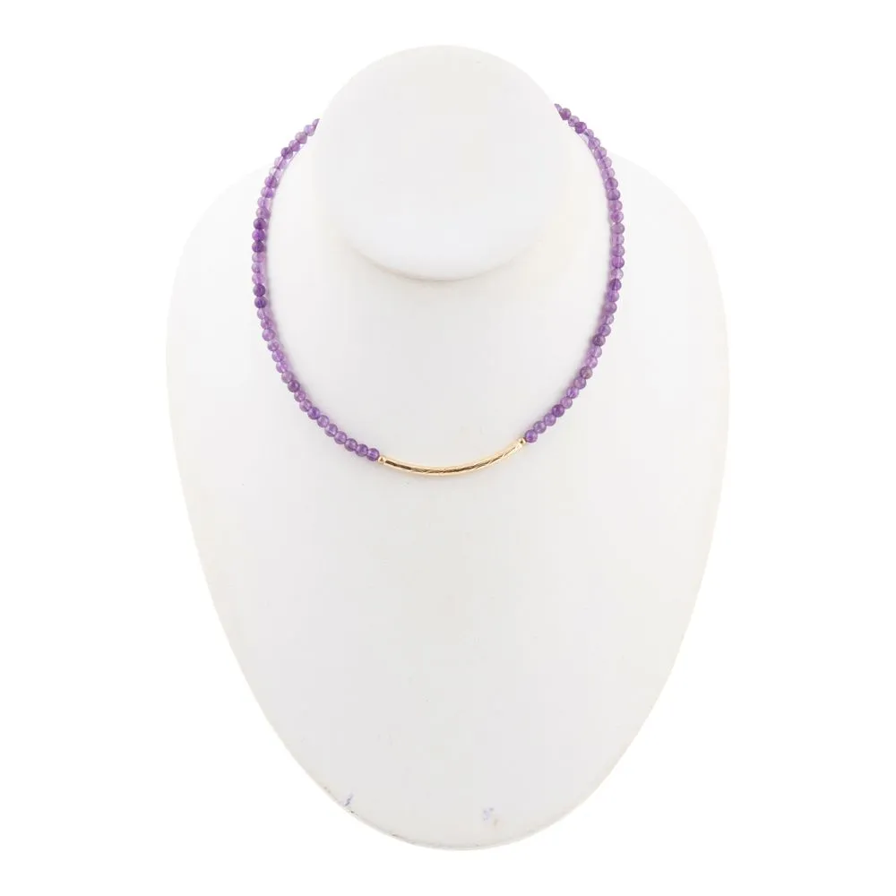 Little Bit Purple Amethyst Necklace sold by Barse product image thumbnail 5