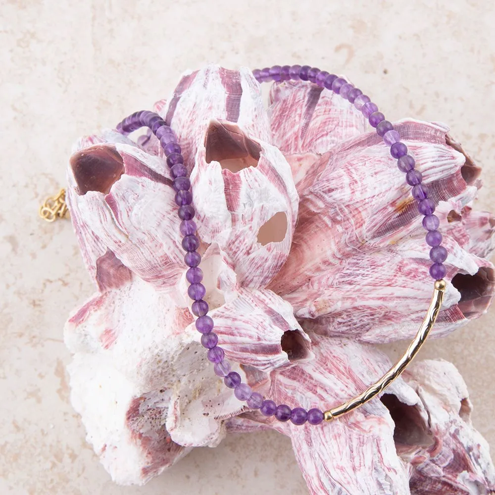 Little Bit Purple Amethyst Necklace sold by Barse product image thumbnail 4