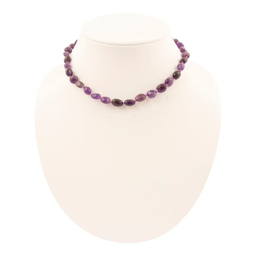 Purple Amethyst Nugget Knotted Necklace sold by Barse product image thumbnail 3