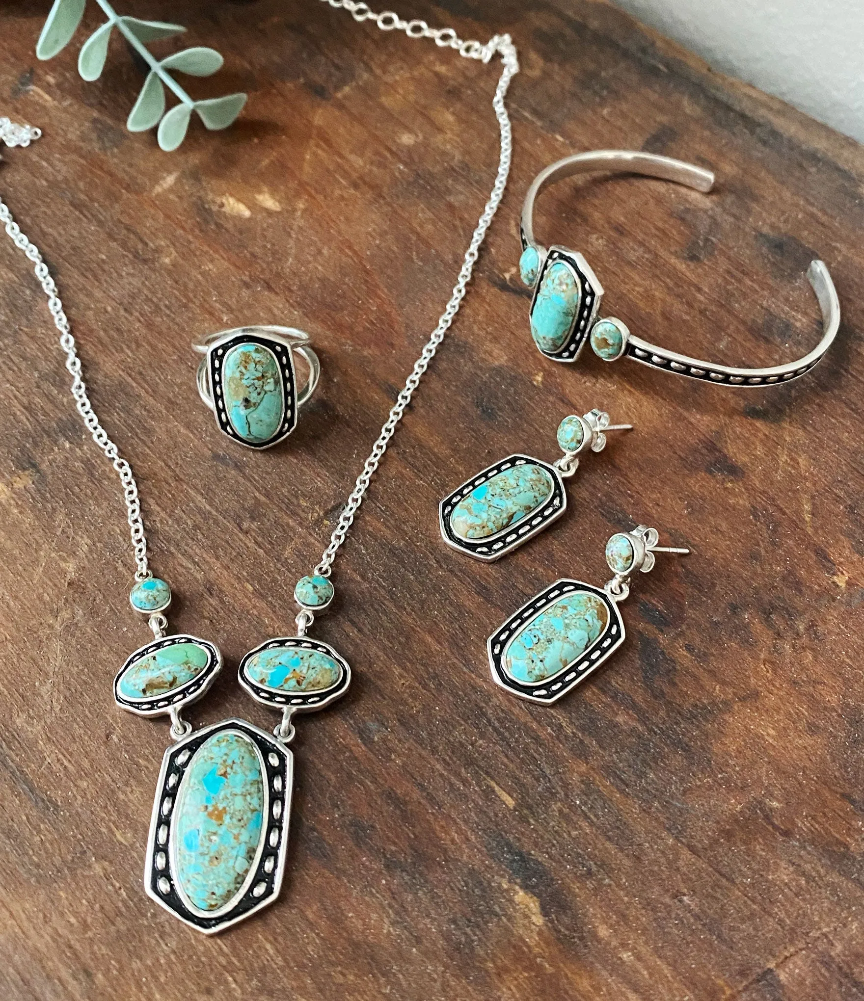 Shielded Turquoise and Sterling Silver Necklace sold by Barse product image thumbnail 3