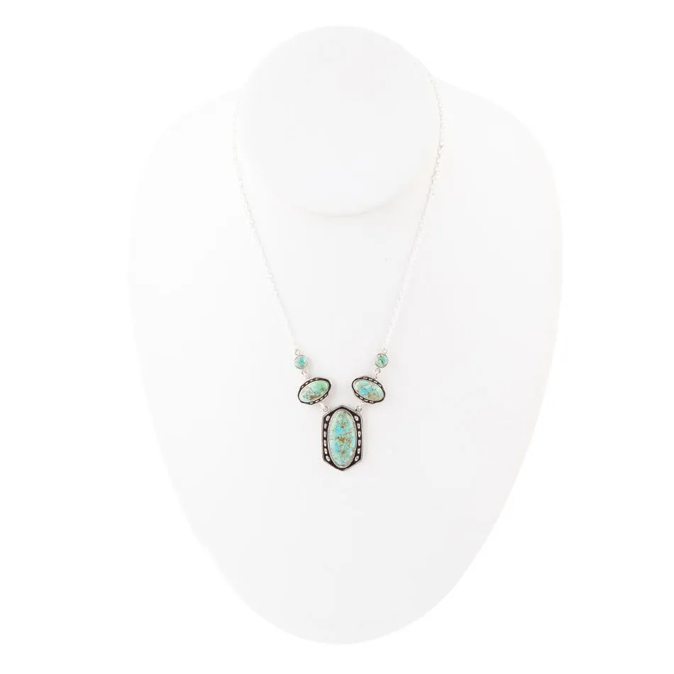 Shielded Turquoise and Sterling Silver Necklace sold by Barse product image thumbnail 4