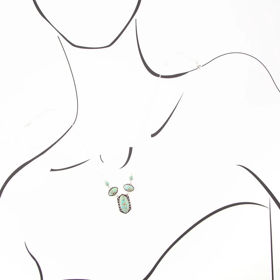 Shielded Turquoise and Sterling Silver Necklace sold by Barse product image thumbnail 5