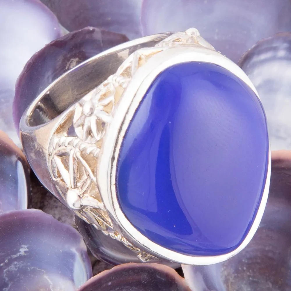 Regatta Blue Agate and Sterling Silver Ring sold by Barse product image thumbnail 2