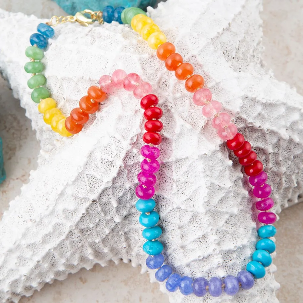 Kaleidoscope Multistone Strand Necklace sold by Barse product image thumbnail 2