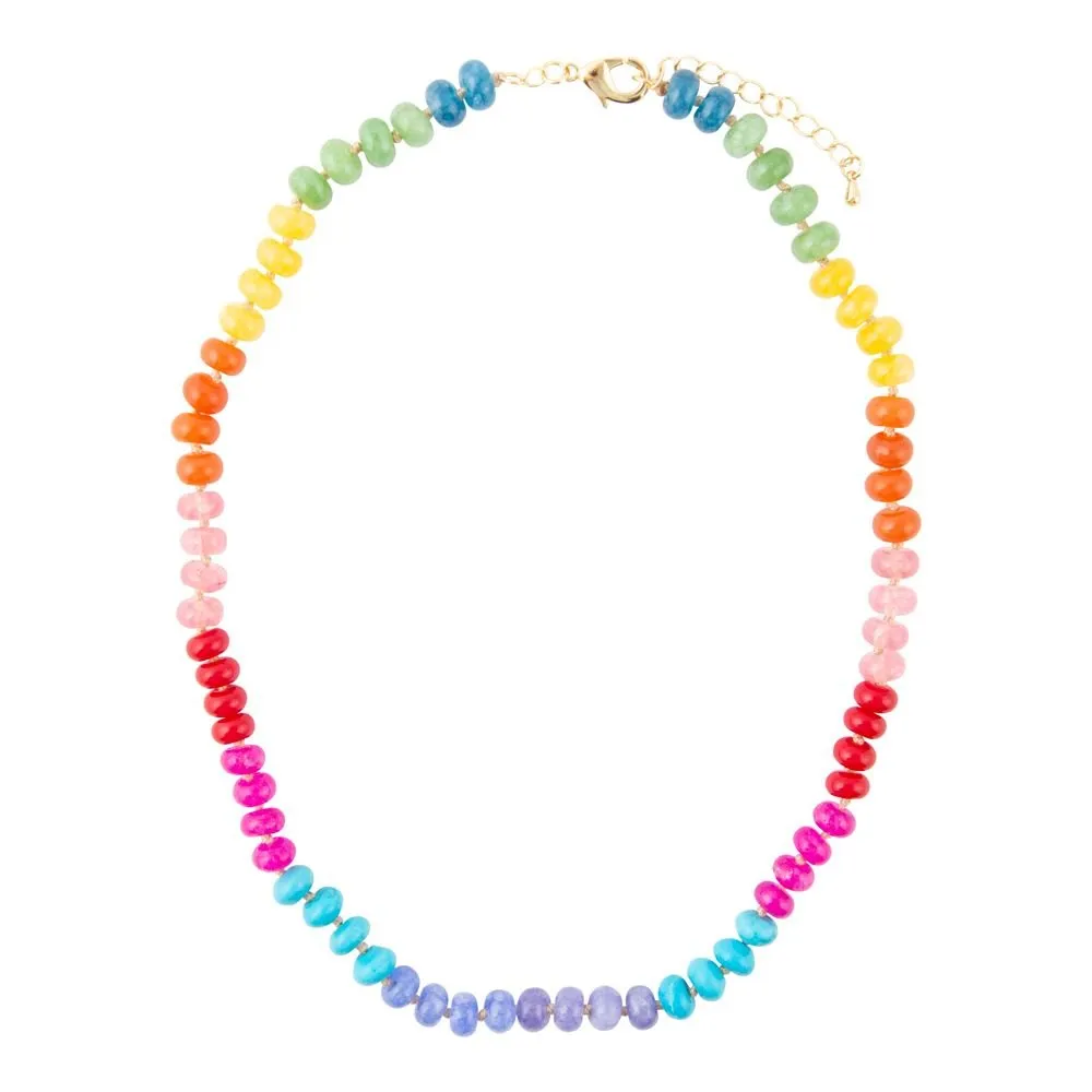 Kaleidoscope Multistone Strand Necklace sold by Barse product image thumbnail 4