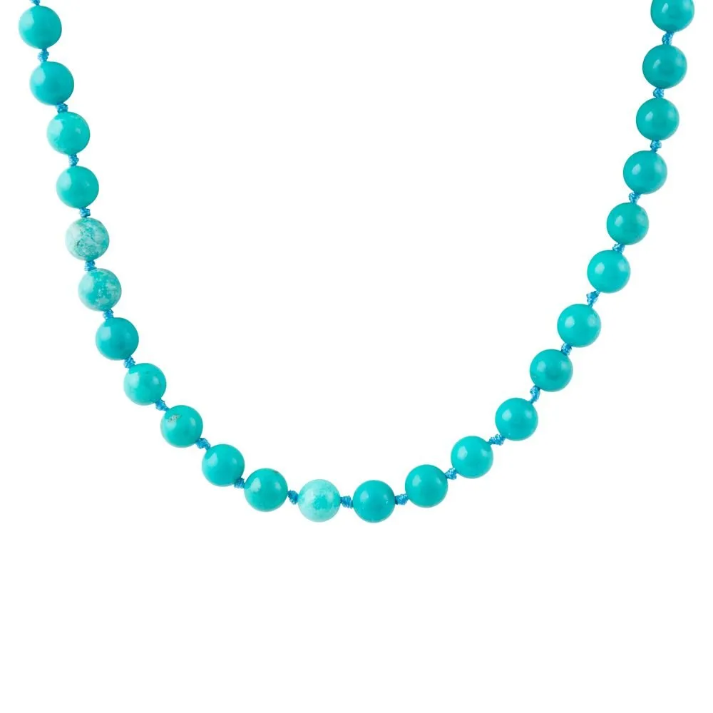 Love Knots Blue Turquoise Necklace sold by Barse