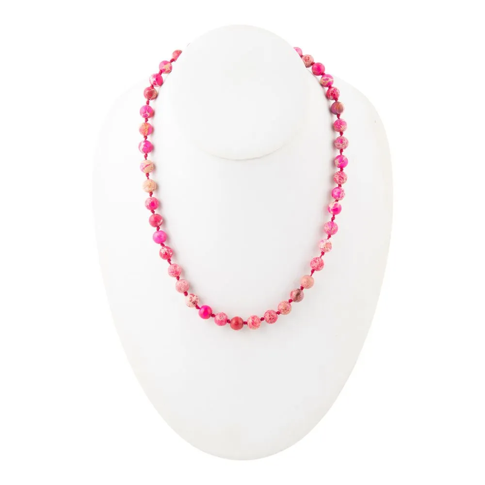 Love Knots Pink Jasper Necklace sold by Barse product image thumbnail 3