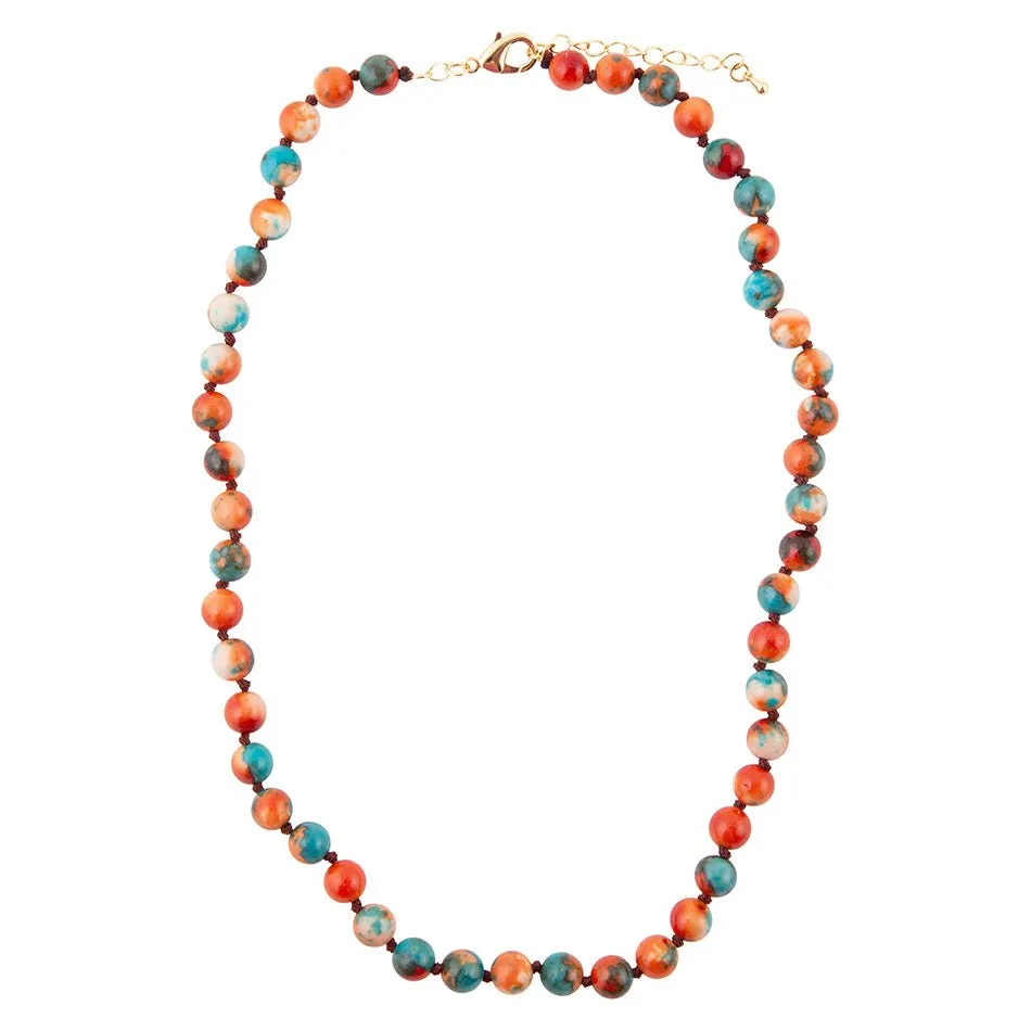 Immeasurable Multicolor Ocean Jade Golden Wrap Necklace sold by Barse product image thumbnail 5