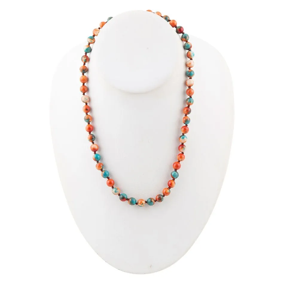 Immeasurable Multicolor Ocean Jade Golden Wrap Necklace sold by Barse product image thumbnail 3