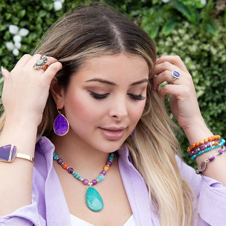 Native Color Turquoise Multi Stone Ring sold by Barse product image thumbnail 3