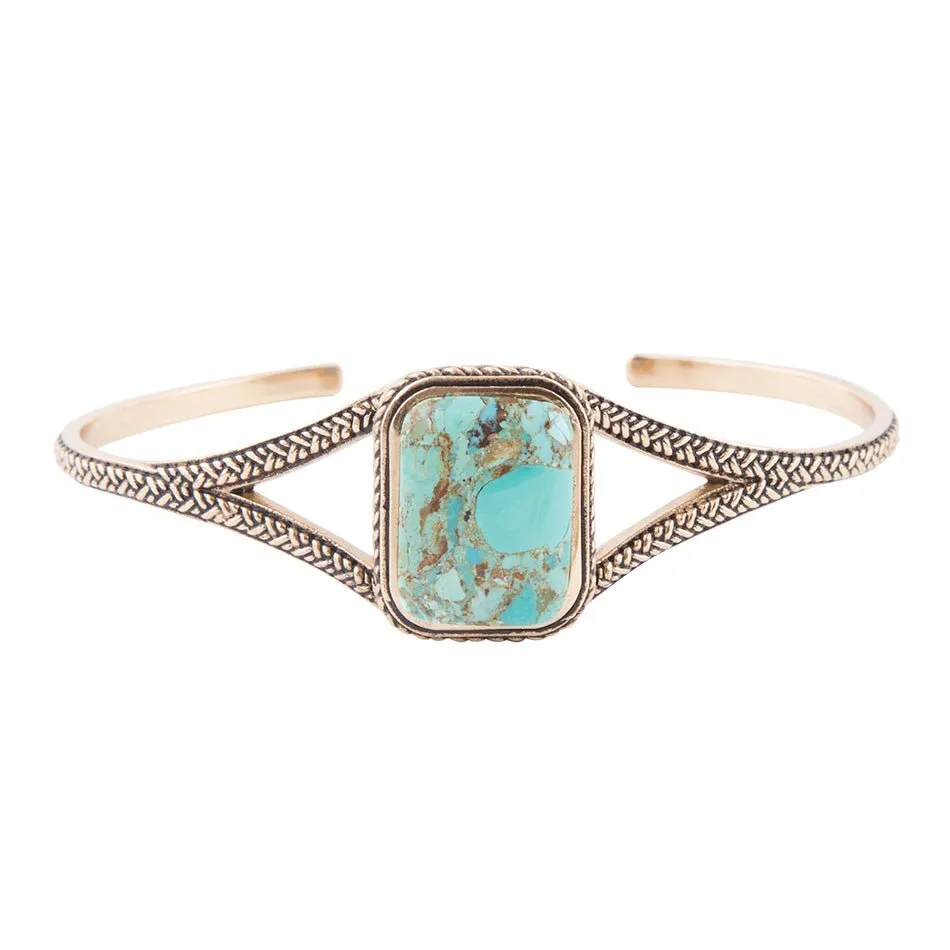 Credence Genuine Turquoise Cuff Bracelet sold by Barse product image thumbnail 5