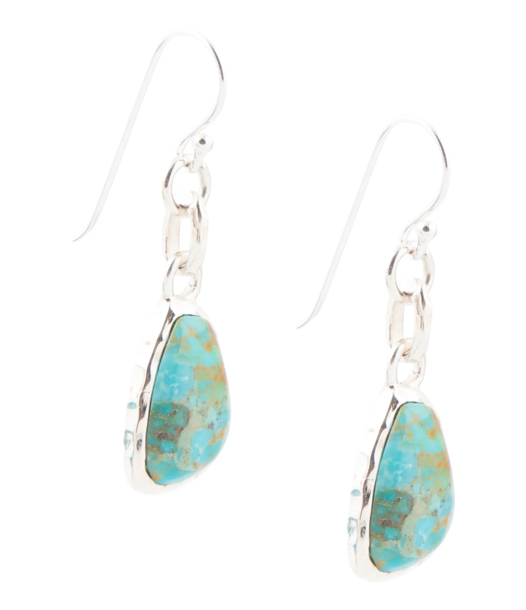 Blue Turquoise and Sterling Silver Drop Earrings sold by Barse product image thumbnail 4