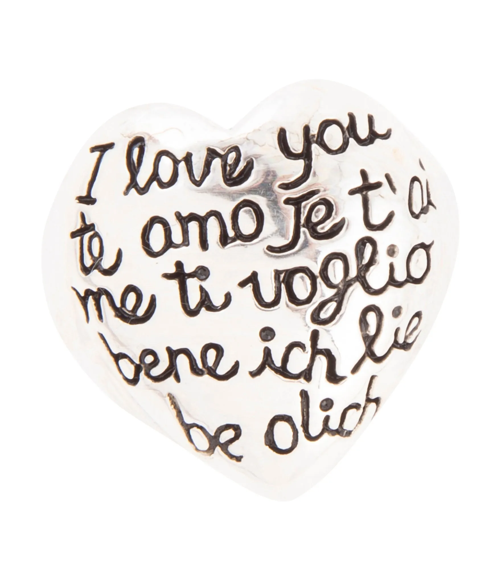 Sterling Silver Engraved Heart Statement Ring sold by Barse product image thumbnail 3