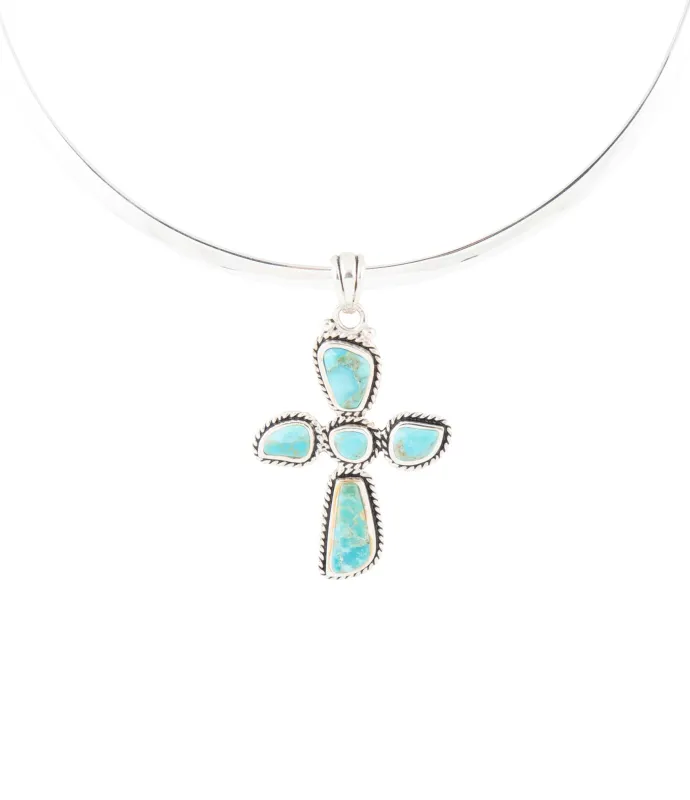 Cross Pendant and Sterling Silver Necklace sold by Barse