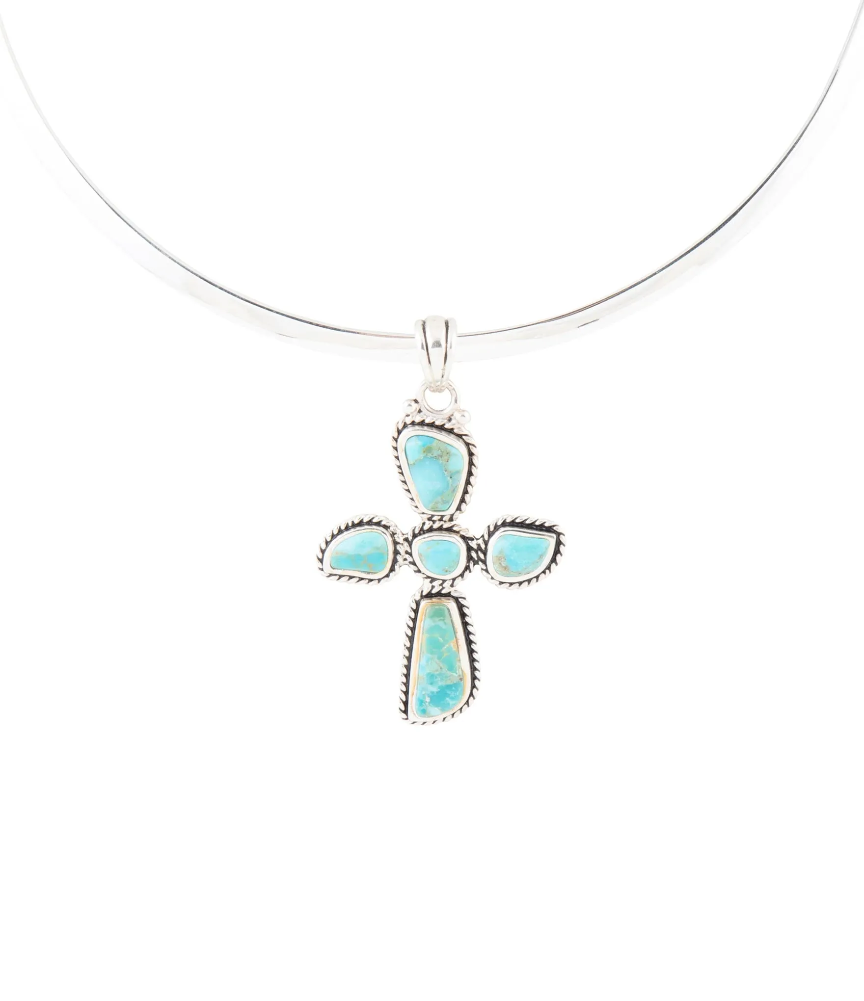 Cross Pendant and Sterling Silver Necklace sold by Barse