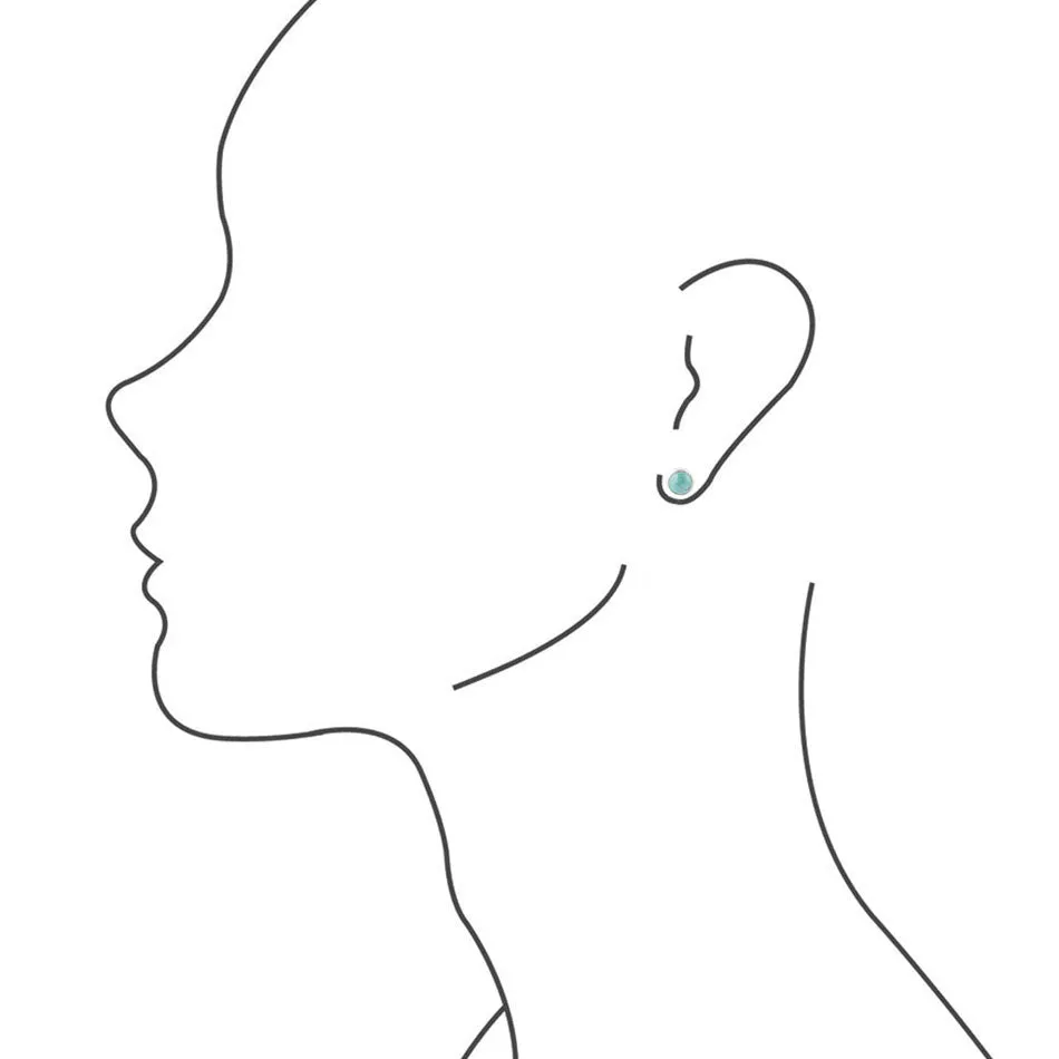 Dainty Dot Turquoise and Silver Earrings sold by Barse product image thumbnail 2