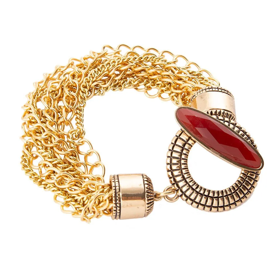 Orange Carnelian Golden Chain Bracelet sold by Barse product image thumbnail 3