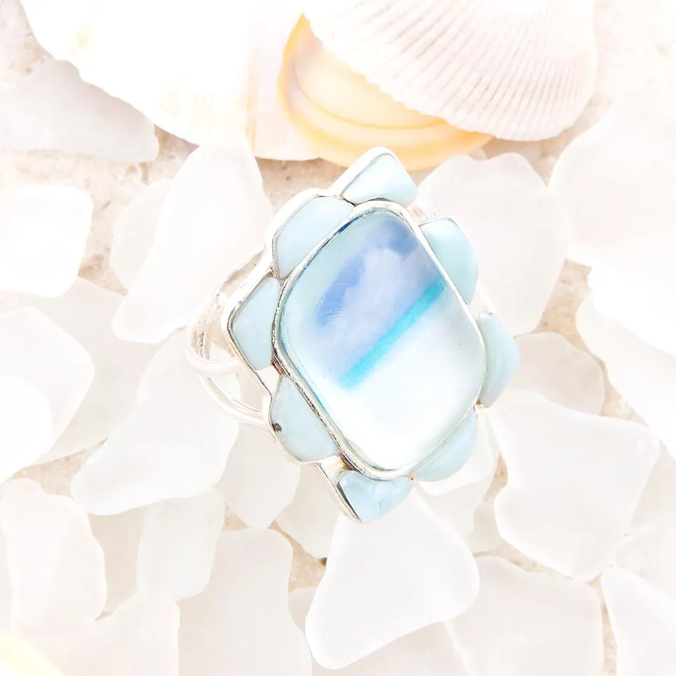 Scenic Beach Blue Larimar and Sterling Silver Ring sold by Barse product image thumbnail 3