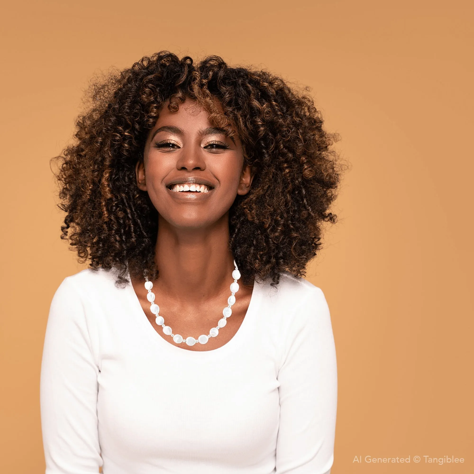 White Fresh Water Pearl Sterling Silver Necklace sold by Barse product image thumbnail 4