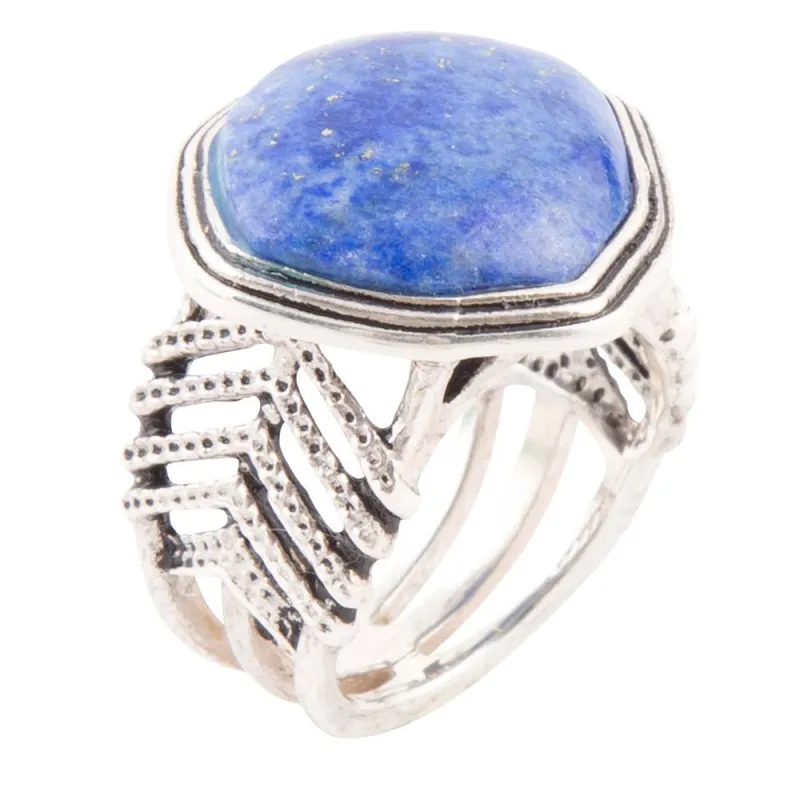 Blue Lapis and Sterling Silver Ring sold by Barse