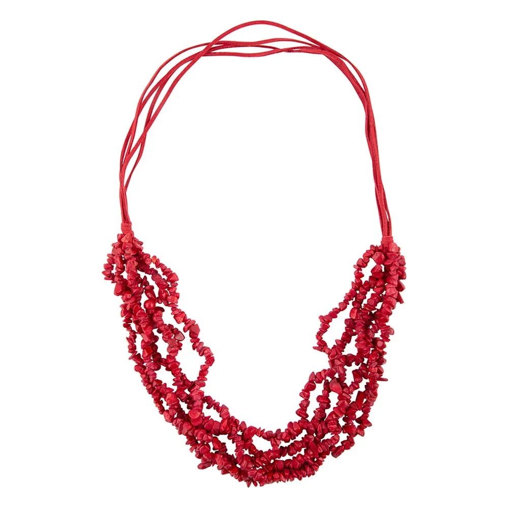 Six Strand Red Magnesite Necklace sold by Barse product image thumbnail 3